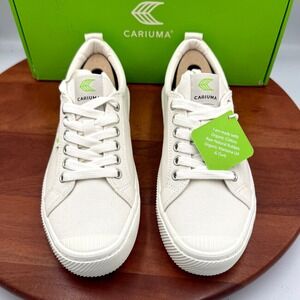Cariuma OCA Low Off White Canvas Sneakers M 8 / W 9.5 Comfort Shoes Organic